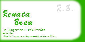 renata brem business card
